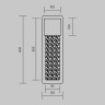 Настенный светильник Maytoni Golthic MOD474WL-L20B3K