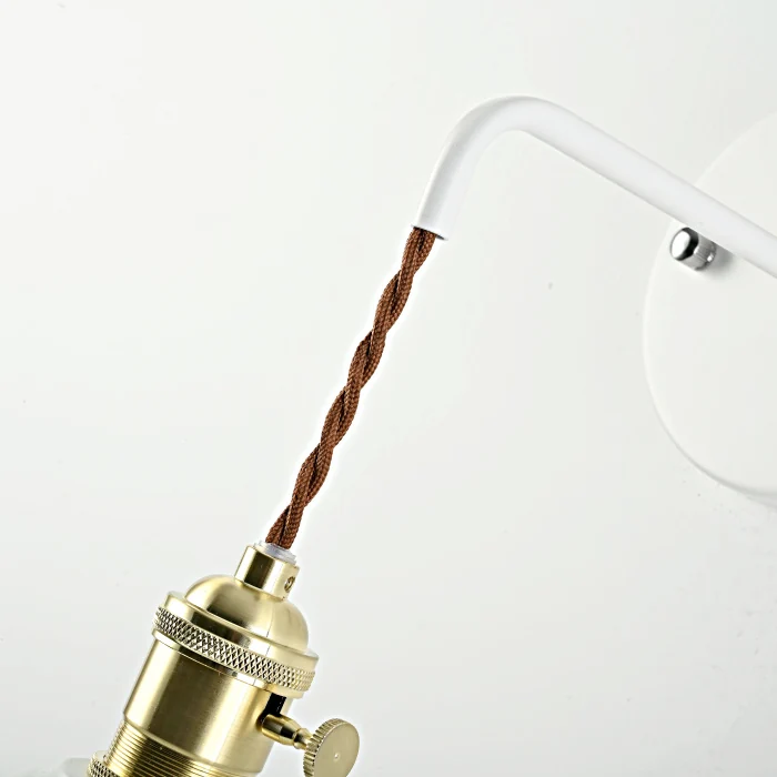 Бра с подвесным плафоном BRAID WALL White ImperiumLoft