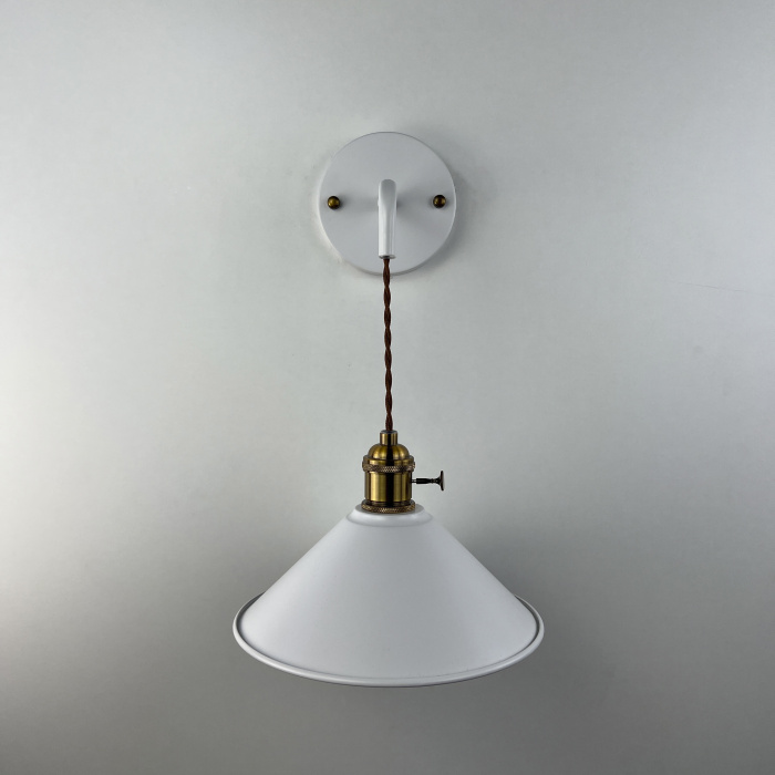 Бра с подвесным плафоном BRAID WALL White ImperiumLoft