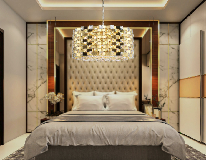 Подвесная люстра с хрусталем HIGH LIGHT AMBRELLA LIGHT LH41009