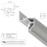 Теневой профиль под натяжной потолок Arte Lamp GAP A680233