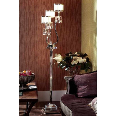 Торшер L&#039;Arte Luce Luxury Lombard L00541 с подвесками из хрусталя