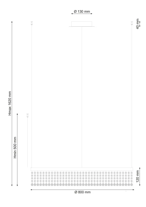 Люстра подвесная Lucia Tucci eclipse 1672.1 D800 LED