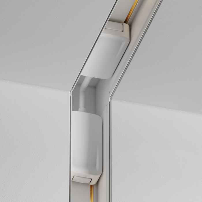 Коннектор угловой внутренний Radity встраиваемый белый Maytoni TRA084CT-12W