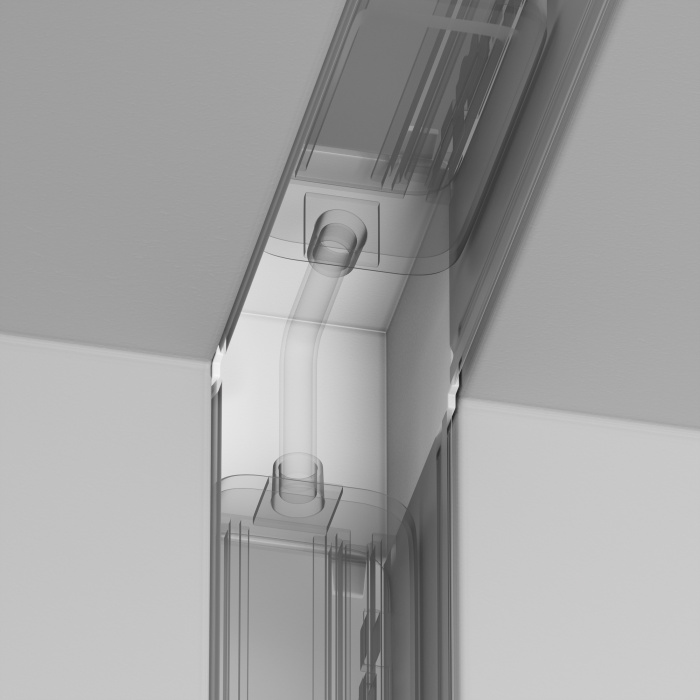 Коннектор угловой внутренний Radity встраиваемый белый Maytoni TRA084CT-12W