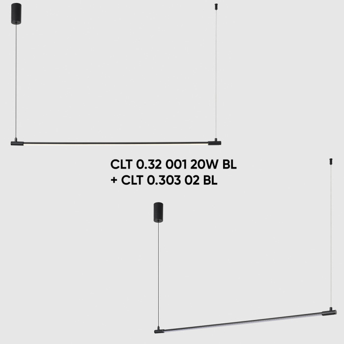 Комплект накладного потолочного крепления с драйвером для модульной системы Crystal Lux CLT 0.303 02 BL