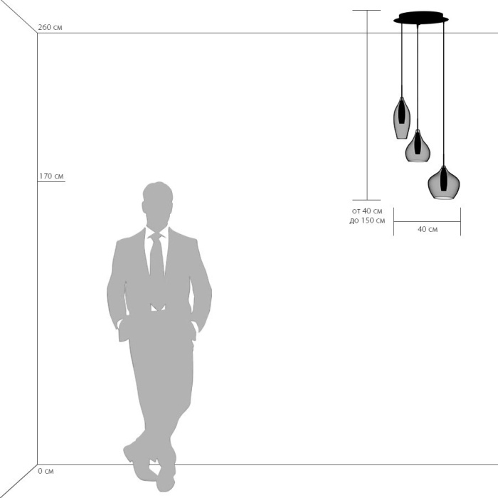 Каскадная люстра Pentola LIGHTSTAR 803050