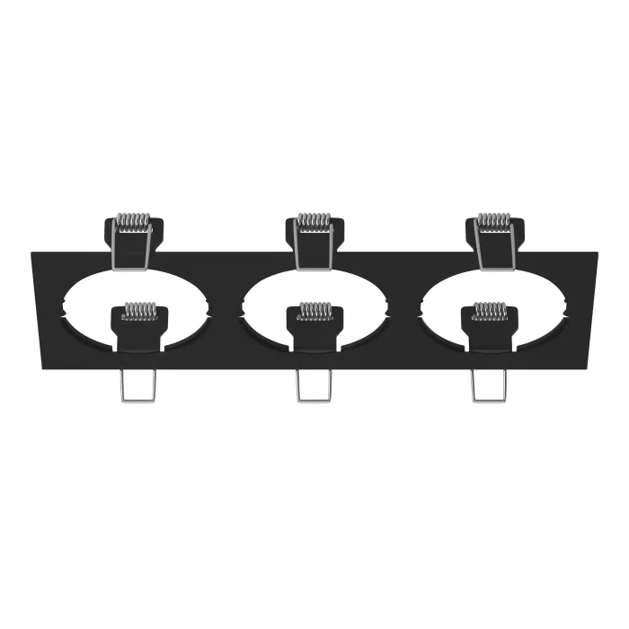 217537 Рамка INTERO 16 Triple QUADRO ЧЕРНЫЙ (в комплекте)