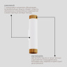 Настенный светильник Ledron Danny mini 2 White Wooden