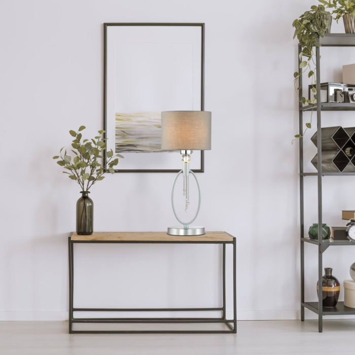 Настольная лампа 4515/1T NEOCLASSI LN21 119 хром, серый Настольная лампа E27 60W 220V SANTIAGO