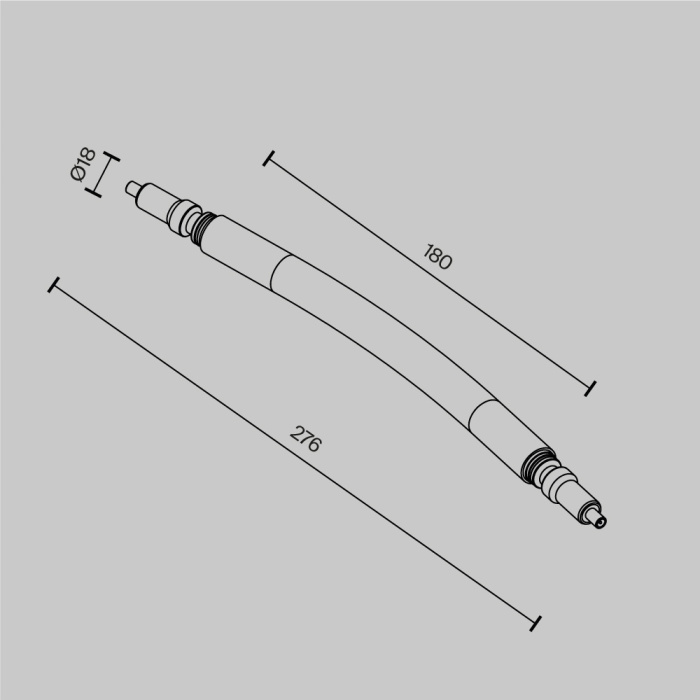 Гибкий коннектор для системы Axity Maytoni CA005FC-B
