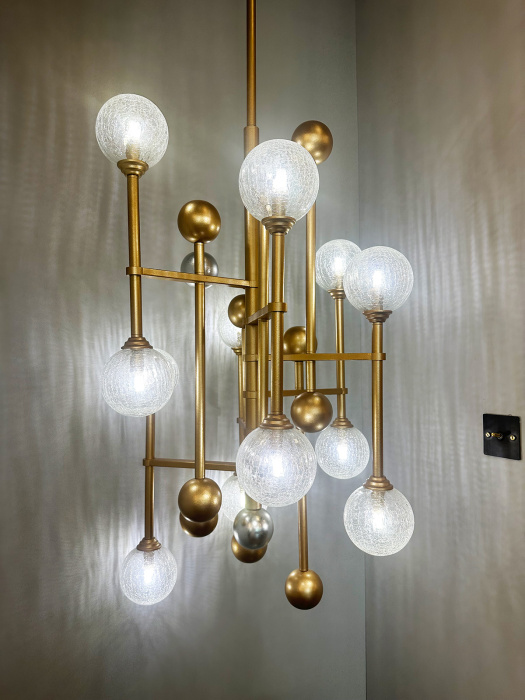 Подвесная люстра Delight Collection Fluxus P68084-12 gold