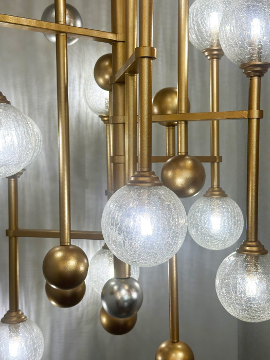 Подвесная люстра Delight Collection Fluxus P68084-12 gold