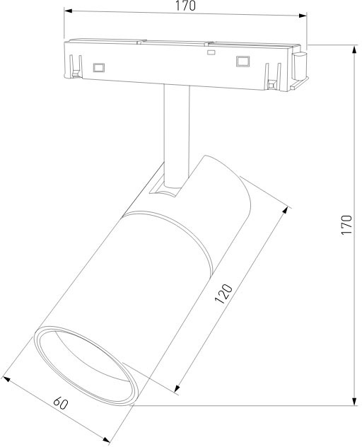 Трековый светильник Elektrostandard Slim magnetic 4690389178887