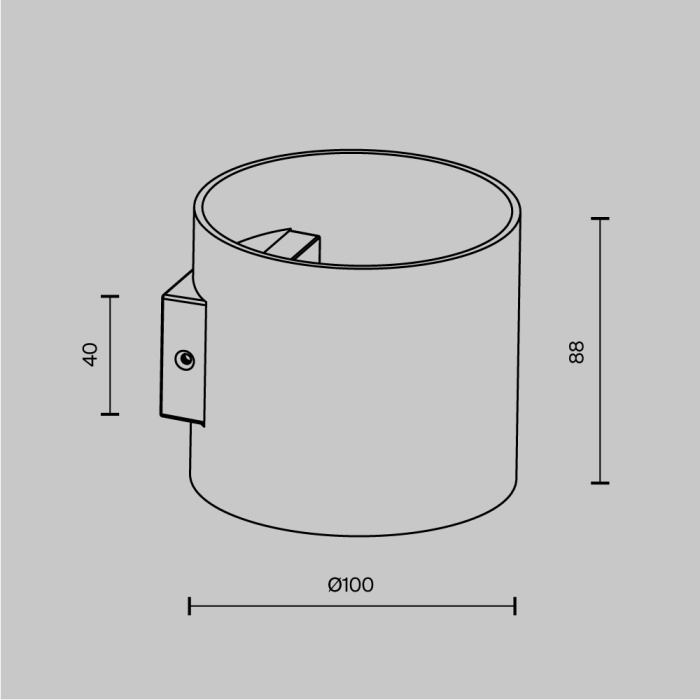 Настенный светильник Maytoni Rond C066WL-01MG