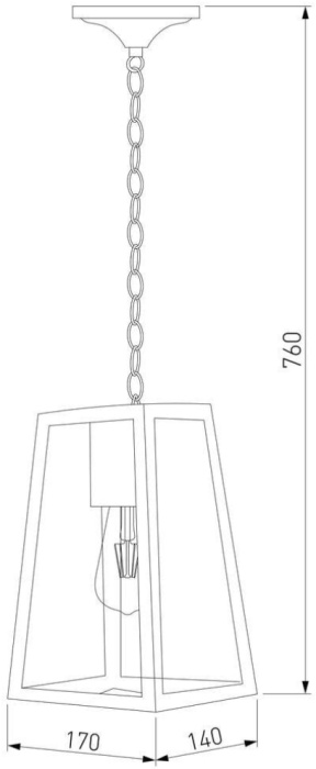 Уличный подвесной светильник Elektrostandard Germes 4690389183652
