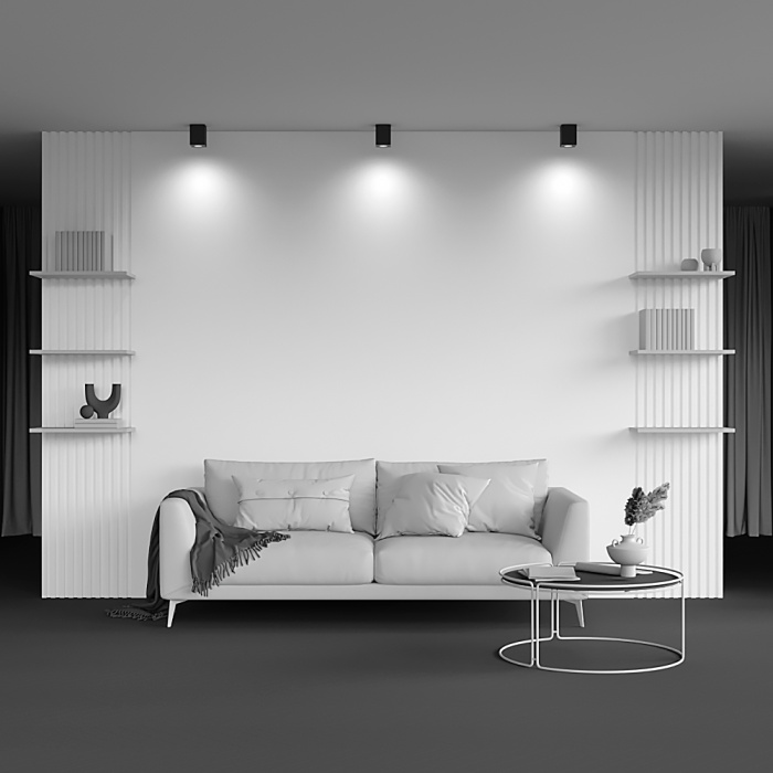 Потолочный светильник Maytoni Atom C017CL-01B