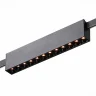 Магнитный трековый светильник FARM Черный LED 1*12W 3000K 609Lm Ra90 40 IP20 L232xW24xH ST816.406.12
