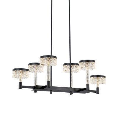 Подвесная люстра Delight Collection Diamond cut MD21020075-6B matt black