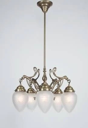 Люстра на штанге Berliner Messinglampen D227-123crB