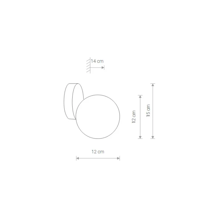 Настенный светильник Nowodvorski Ice Ball Brass 8126