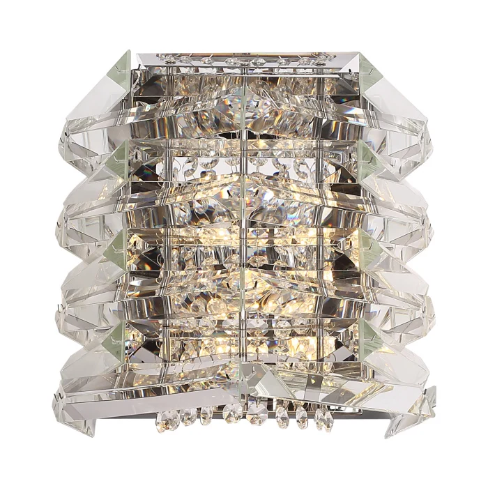 Светильник настенный ST-Luce никель/прозрачный E14 2*40W SL6137.101.02