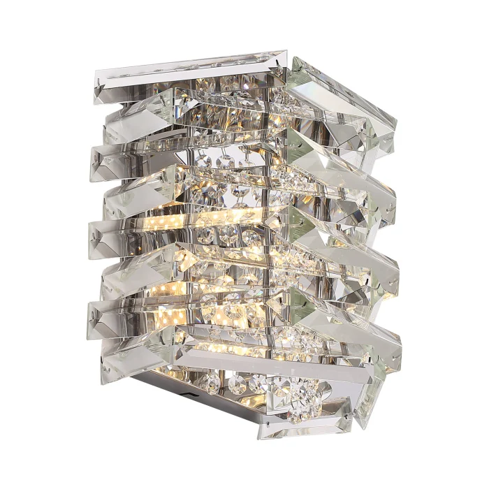 Светильник настенный ST-Luce никель/прозрачный E14 2*40W SL6137.101.02