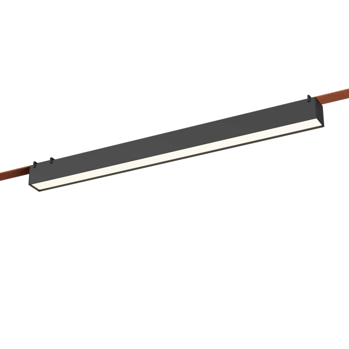 Светильник трековый Черный LED 1*24W 3000K 1 200Lm Ra90 120 IP20 L642xW40xH45 48V ST456.436.24