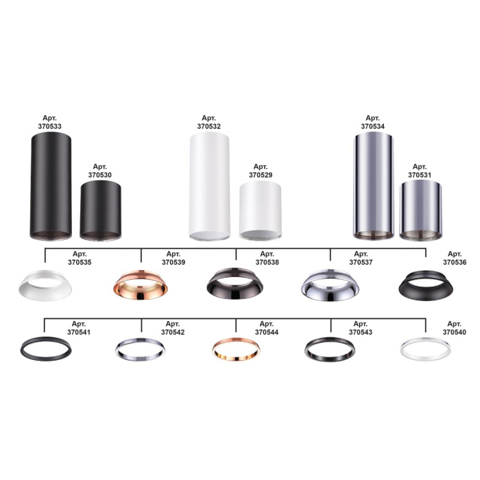 Встраиваемый светодиодный светильник Novotech Unite 370536