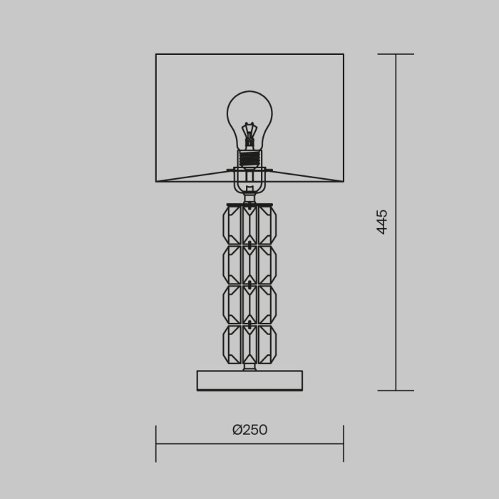Настольная лампа Maytoni Talento DIA008TL-01CH