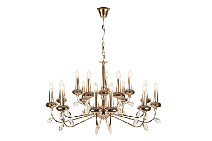 Подвесная люстра iLamp Dames 1020-10+5 Золотая