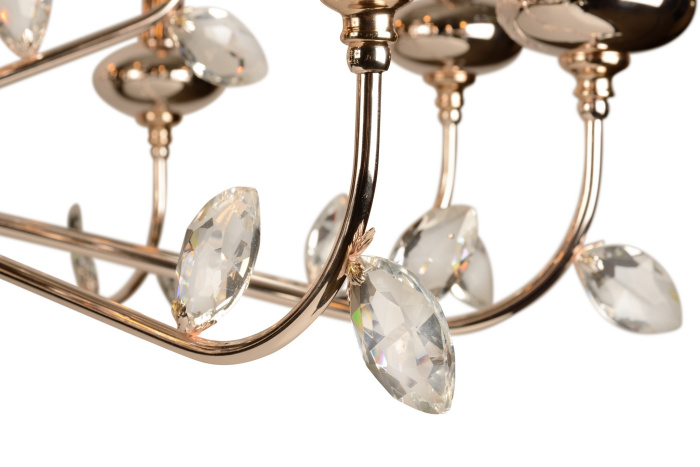 Подвесная люстра iLamp Dames 1020-10+5 Золотая