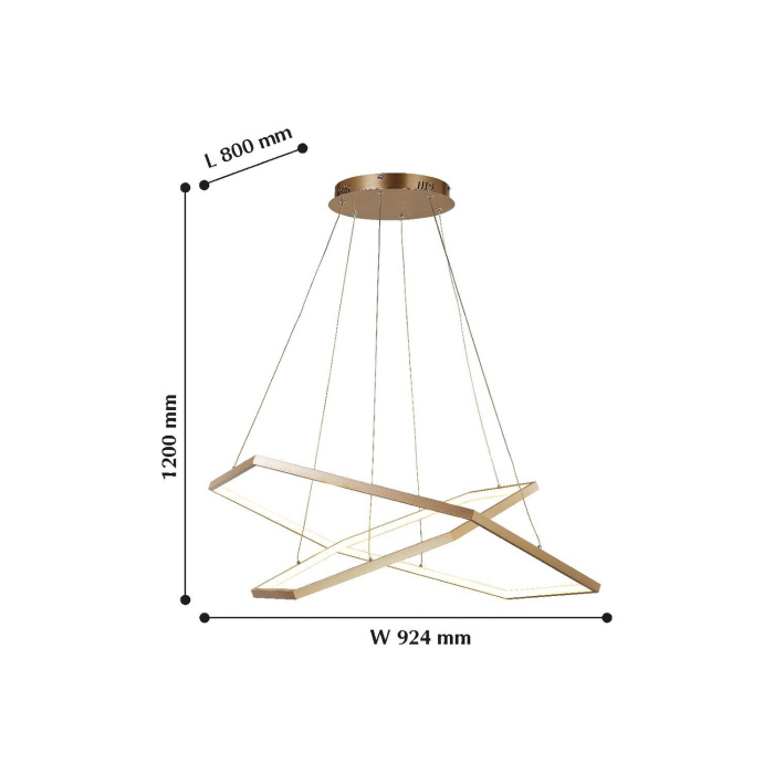 Подвесной светодиодный светильник Favourite Hexagon 2103-14P