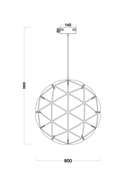 Подвесной светильник Freya Amber FR5099PL-L52CH