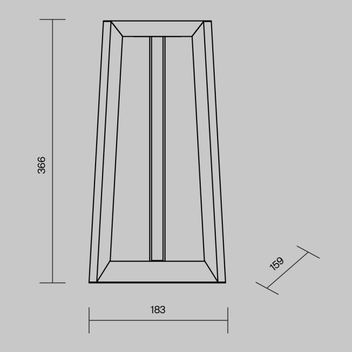 Садово-парковый светильник Maytoni Luft O466FL-L12B3K