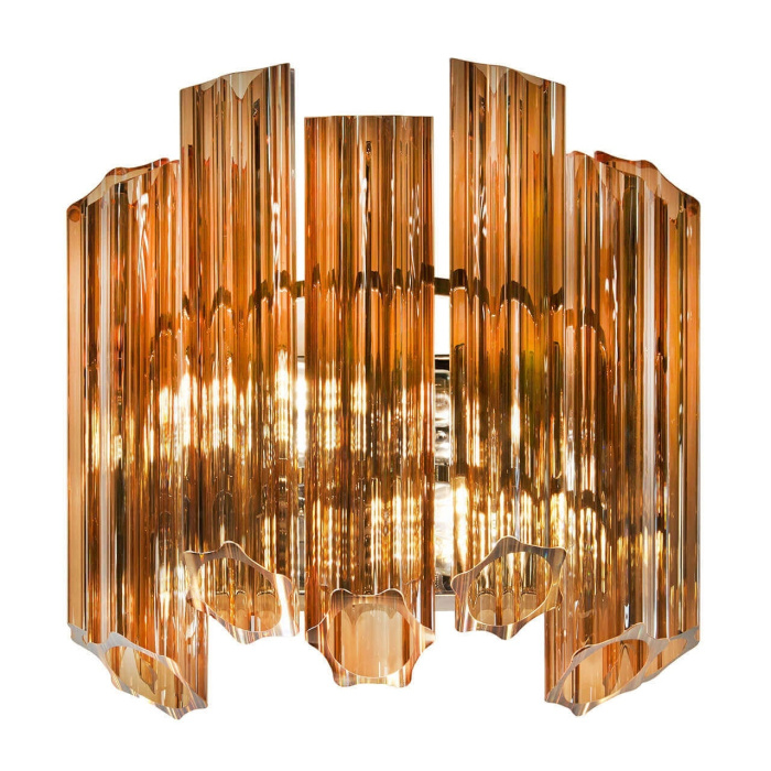 Настенный светильник iLamp MB0267-2C CHROME+BROWN