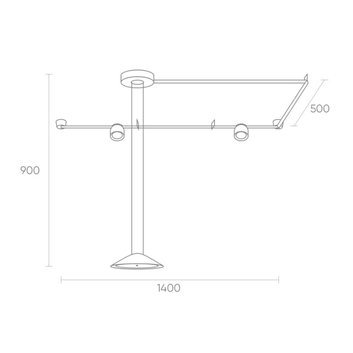 Трек-система Denkirs Belty SET DK55SET02-02-DB