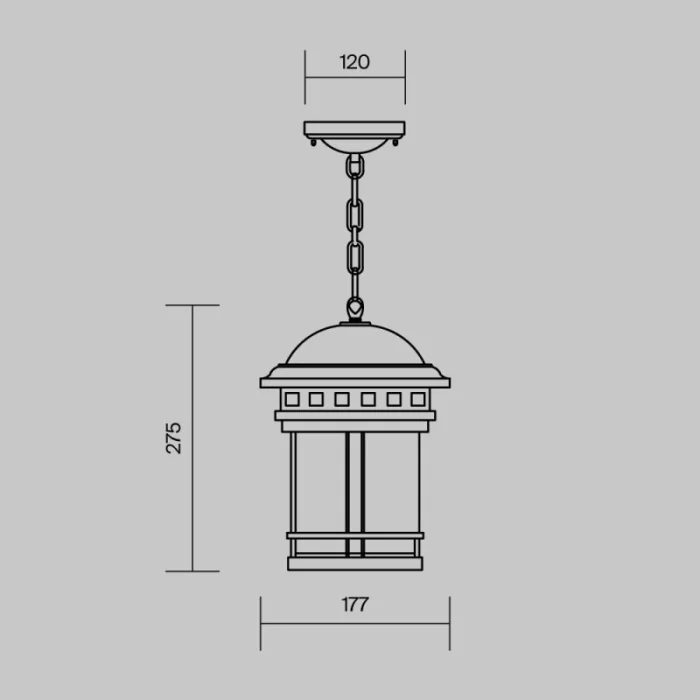 Подвесной уличный светильник Maytoni SALAMANCA O031PL-01BR