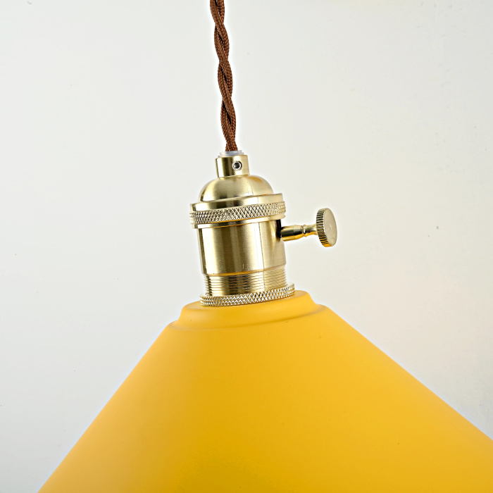 Бра с подвесным плафоном BRAID WALL Yellow ImperiumLoft