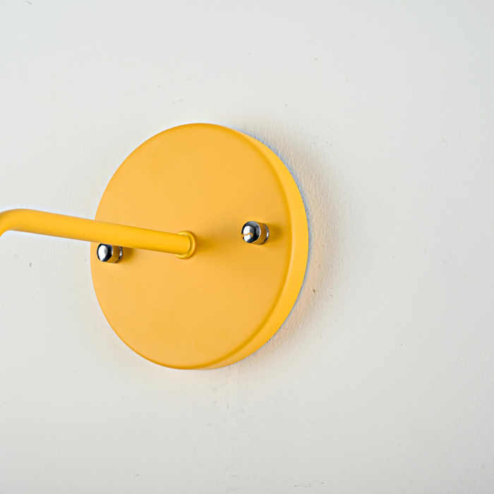 Бра с подвесным плафоном BRAID WALL Yellow ImperiumLoft