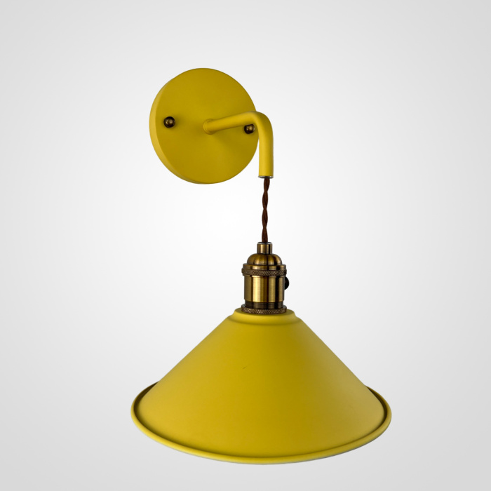 Бра с подвесным плафоном BRAID WALL Yellow ImperiumLoft