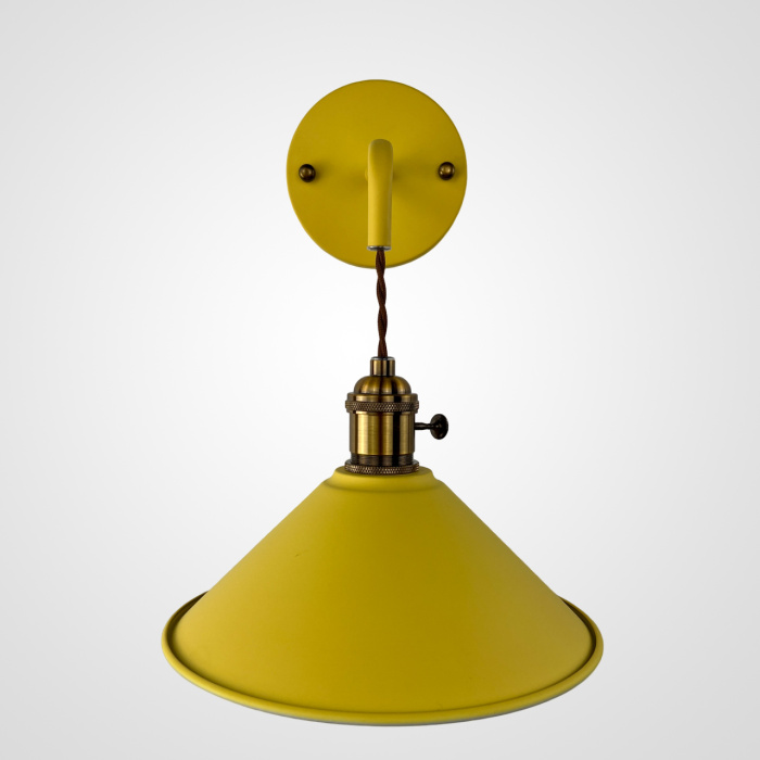 Бра с подвесным плафоном BRAID WALL Yellow ImperiumLoft