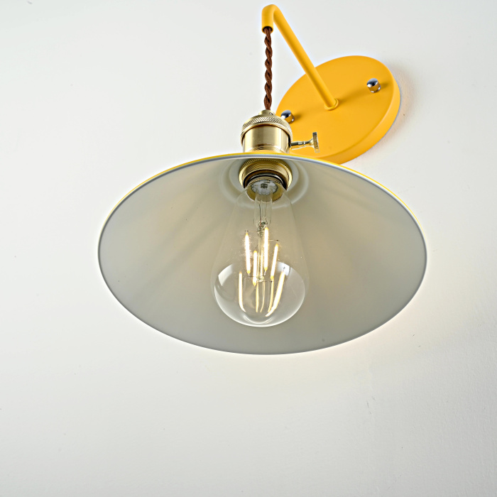 Бра с подвесным плафоном BRAID WALL Yellow ImperiumLoft