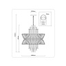 Подвесная люстра с хрусталем HIGH LIGHT AMBRELLA LIGHT LH41017