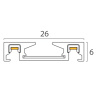 Накладной магнитный шинопровод Italline IT09-9020 black tube