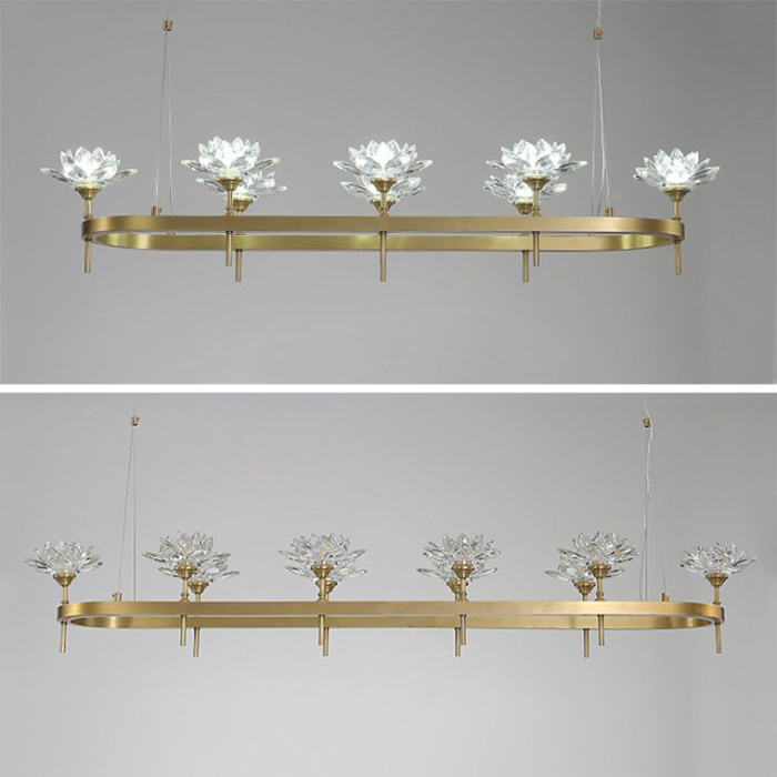 Подвесная люстра LOTOS LONG 8 ImperiumLoft