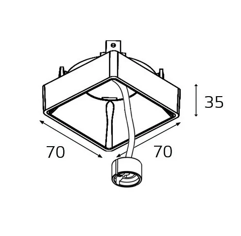 Светильник потолочный ITALLINE FASHION FX1 black + FASHION FXR black