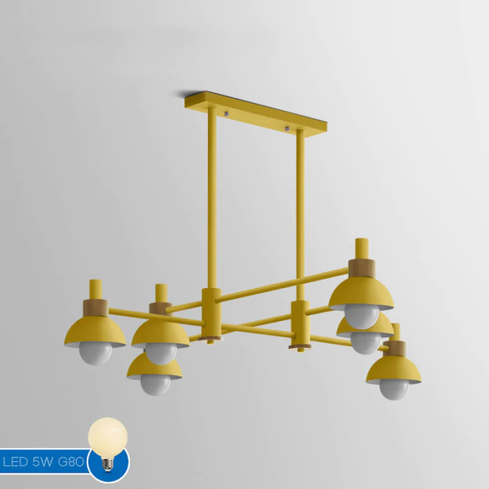 Подвесной реечный светильник FANTA LONG Yellow ImperiumLoft