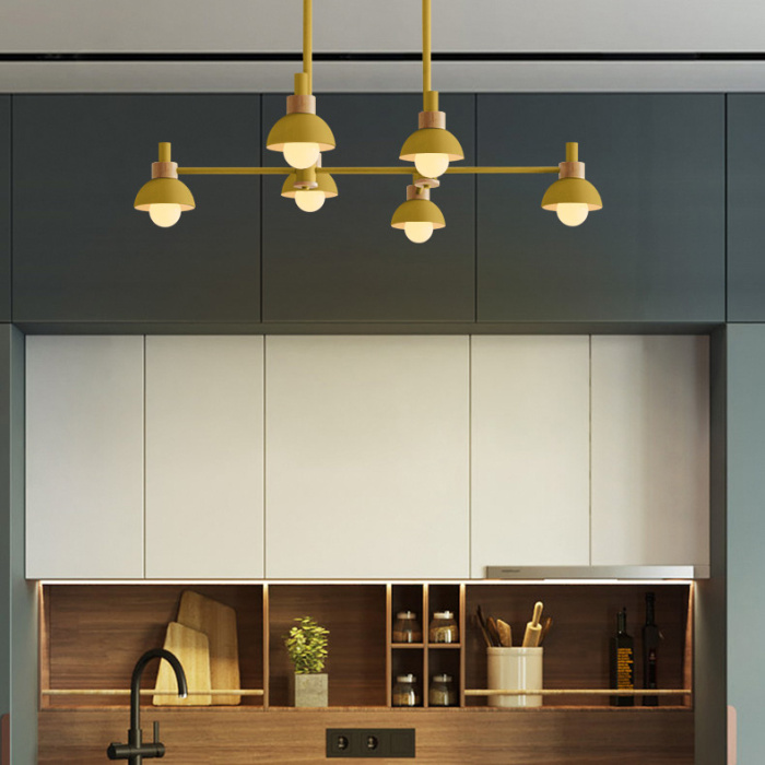 Подвесной реечный светильник FANTA LONG Yellow ImperiumLoft