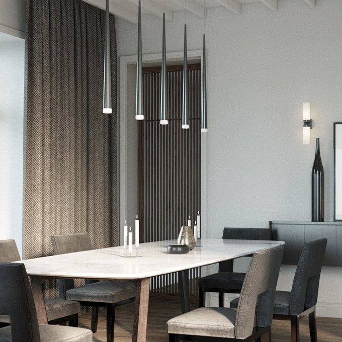 Подвесной светильник LAIRD chrome H 60 ImperiumLoft